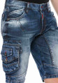 Cipo & Baxx riflové kraťasy CK209 blue