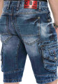 Cipo & Baxx riflové kraťasy CK209 blue
