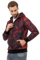 Cipo & Baxx mikina CL559 burgundy