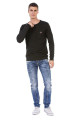 Cipo & Baxx sveter CP240 black 