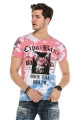 Cipo & Baxx T-shirt CT558 blue-pink