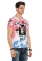 Cipo & Baxx T-shirt CT558 blue-pink