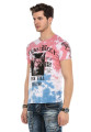Cipo & Baxx T-shirt CT558 blue-pink