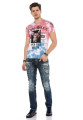 Cipo & Baxx T-shirt CT558 blue-pink