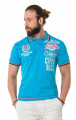 Cipo & Baxx galléros póló CT738 turquoise