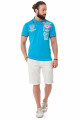 Cipo & Baxx galléros póló CT738 turquoise