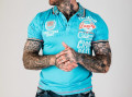Polokošeľa Cipo & Baxx CT738 turquoise