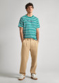 Pepe Jeans póló Striped Eggo Jungle Green