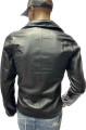 Koženková biker bunda Zoom black