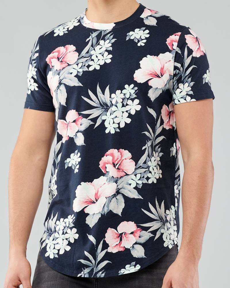 hollister flower shirt