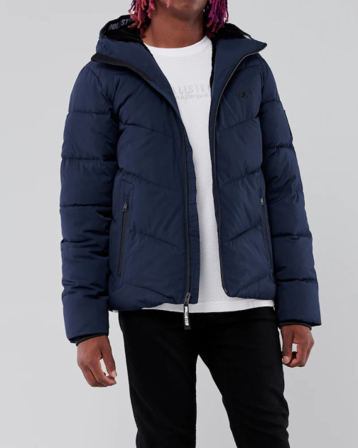 hollister faux fur lined jacket