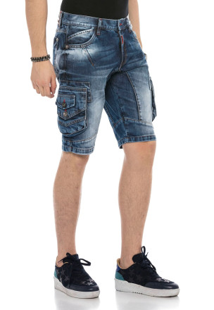 Cipo & Baxx riflové kraťasy CK209 blue