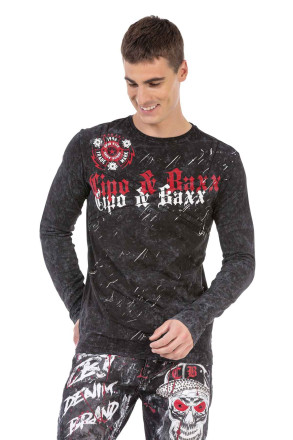 Tričko Cipo & Baxx CL489 black
