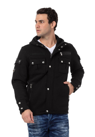  Mikina Cipo & Baxx CL560 black