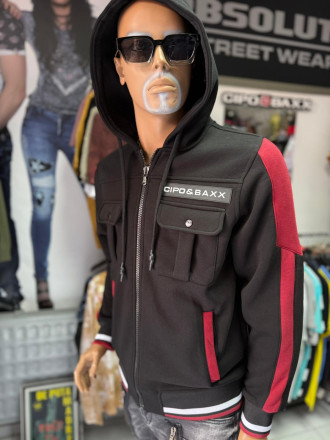 Cipo & Baxx cipzáros felső CL586 black