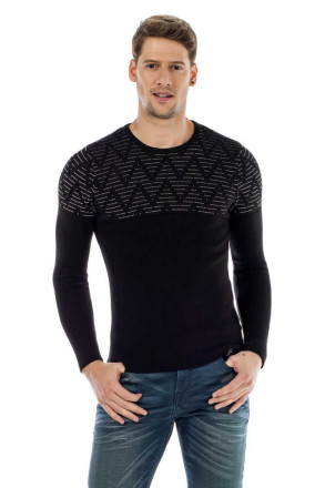 Cipo & Baxx sveter CP170 black