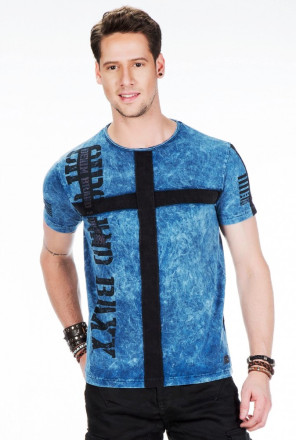 Cipo & Baxx T-shirt CT441 indigo blue