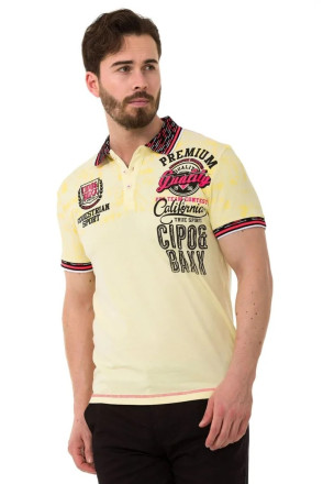 Polokošeľa Cipo & Baxx CT738 yellow