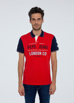 Polokošeľa Pepe Jeans BYRON red