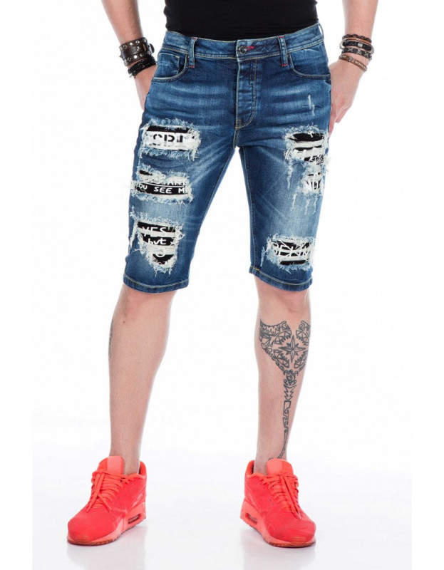 riflové kraťasy Cipo & Baxx CK175 blue