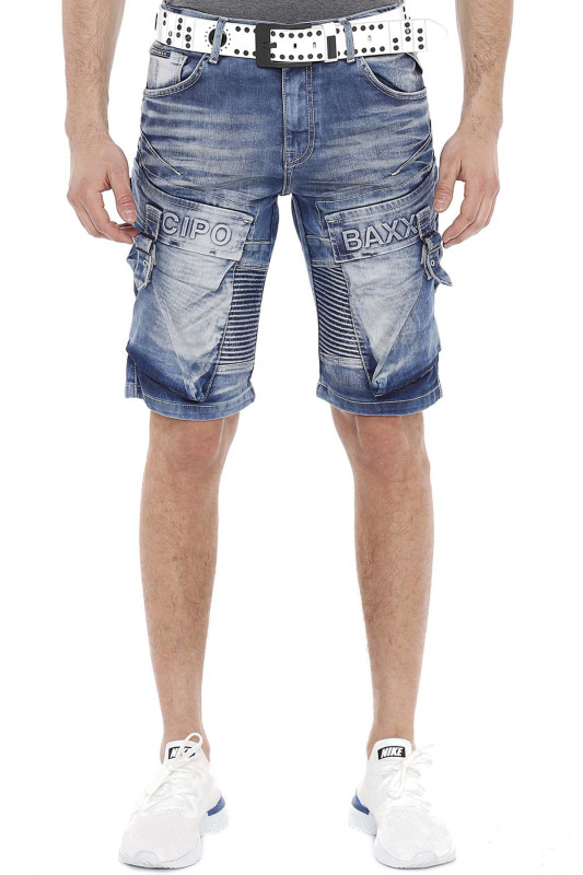 Cipo & Baxx denim shorts CK189 blue