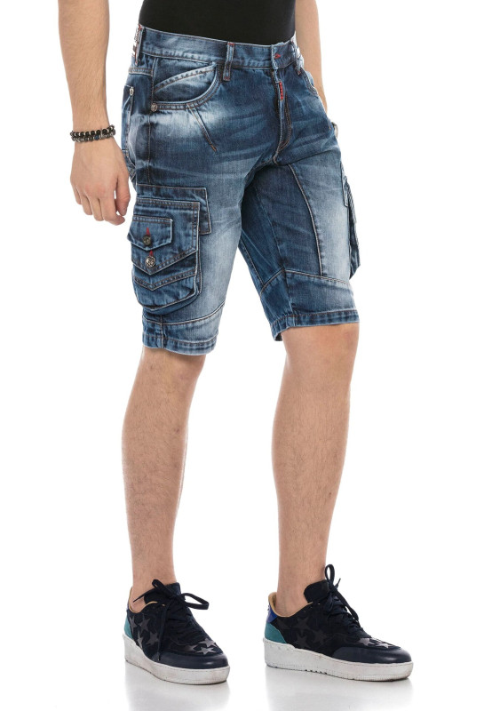 Cipo & Baxx riflové kraťasy CK209 blue