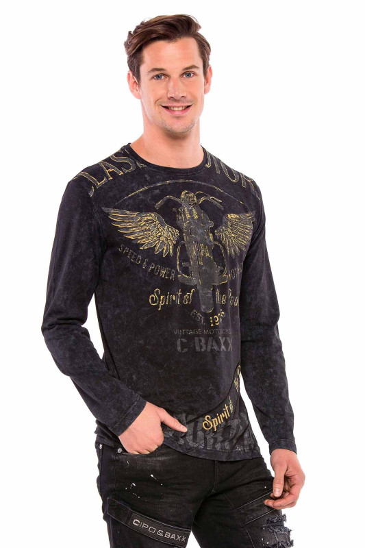 Tričko Cipo & Baxx CL348 black