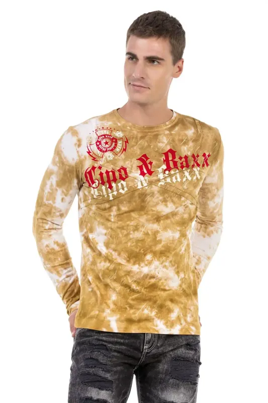 Tričko Cipo & Baxx CL489 mustard