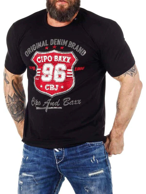 Tričko Cipo & Baxx CT670 black