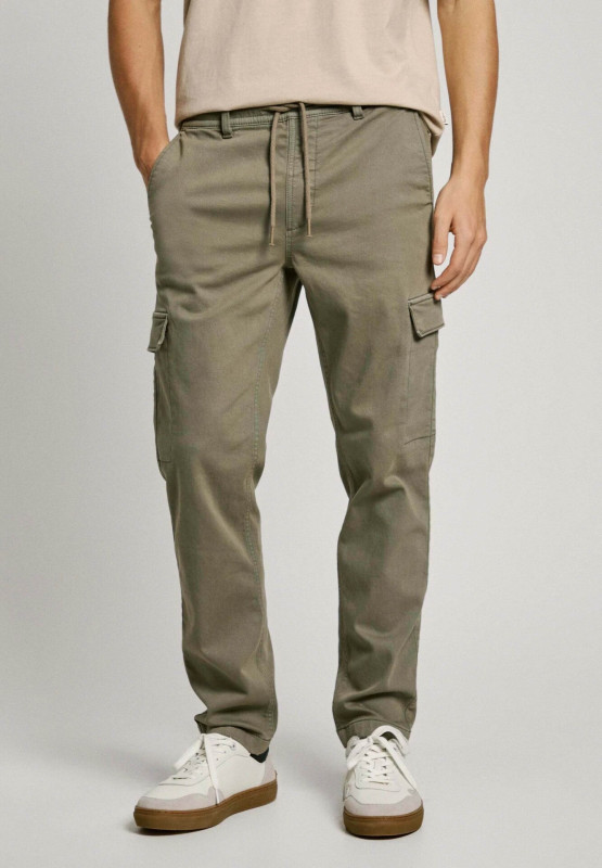 Kapsáče Pepe Jeans GYMDIGO CARGO - STONE GREEN