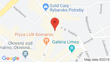 Google map: Jókaiho 41, 945 01 Komárno